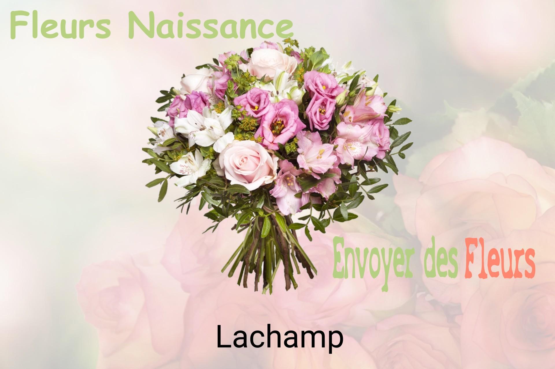 Bouquet de fleurs de naissance livré à Lachamp
